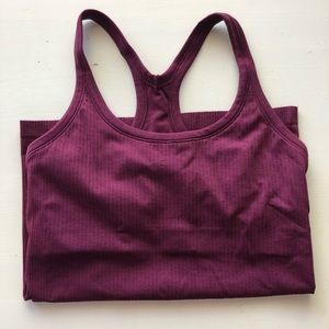 Lululemon Ribbed Racerback Tan Top